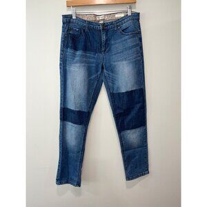 Vintage America Blues Boyfriend Jeans Size 8/29 Distressed‎ Patchwork Denim